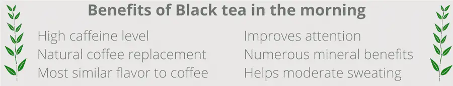 benefits of drinking black tea in the morning