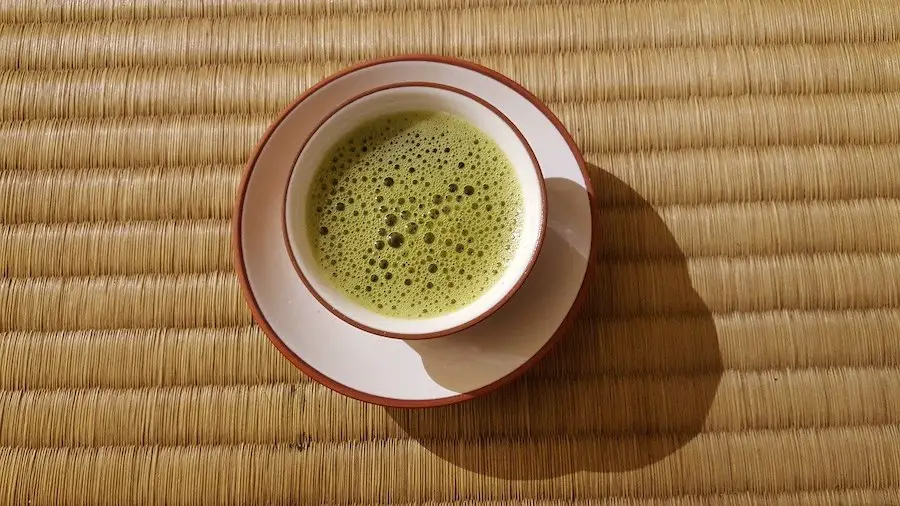 matcha tea in a cup