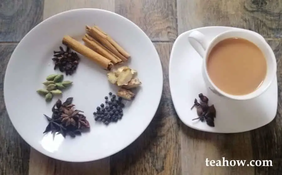 chai alongside chai ingredients