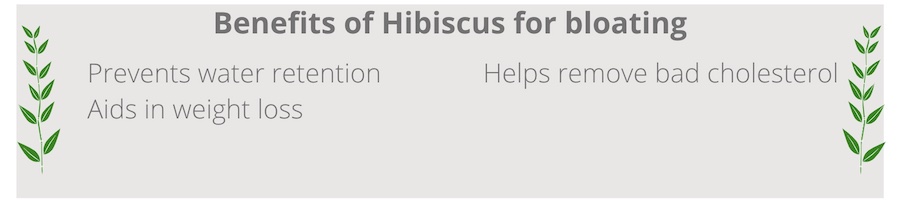 list of benefits of hibiscus for bloating