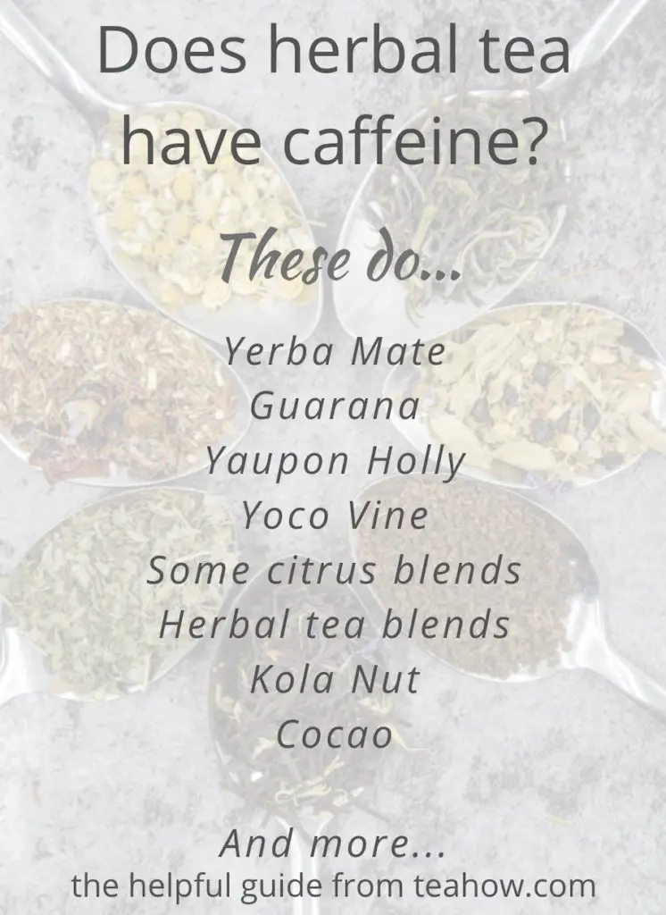 does herbal tea have caffeine - pin